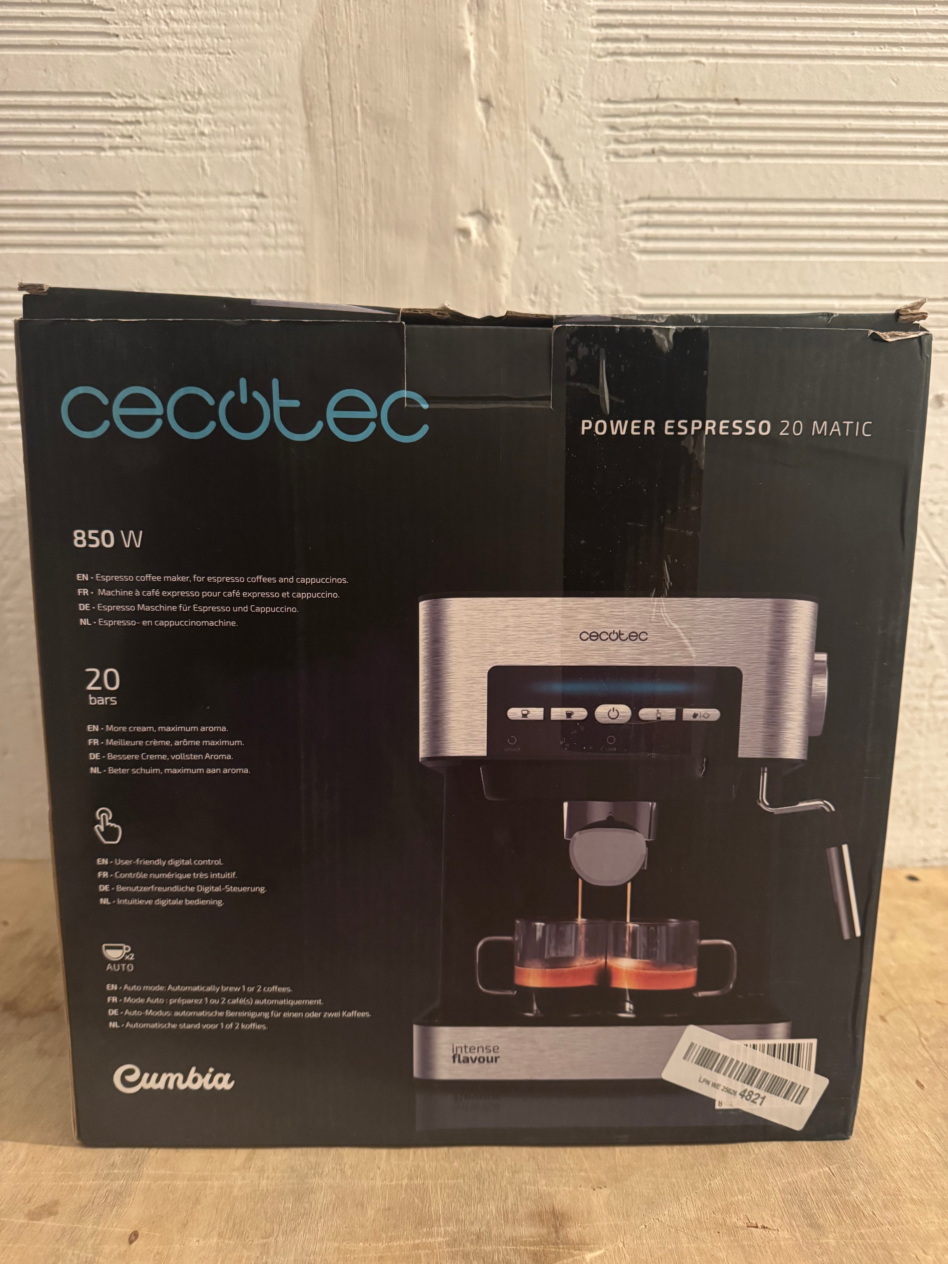 Cafetera espresso Cecotec Power Espresso 20 Matic