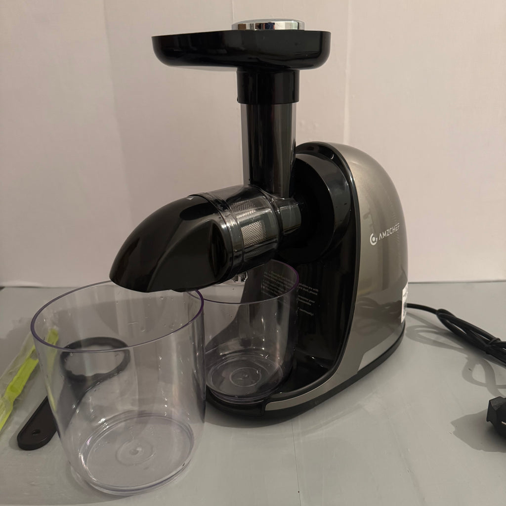 Licuadora prensado en frío AMZCHEF plata