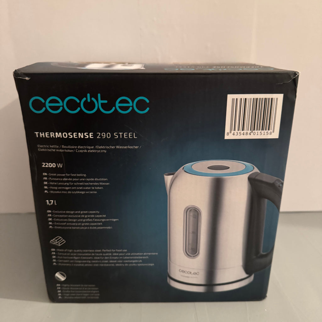 Hervidor Cecotec ThermoSense 290 Steel 1,7 L 2200 W