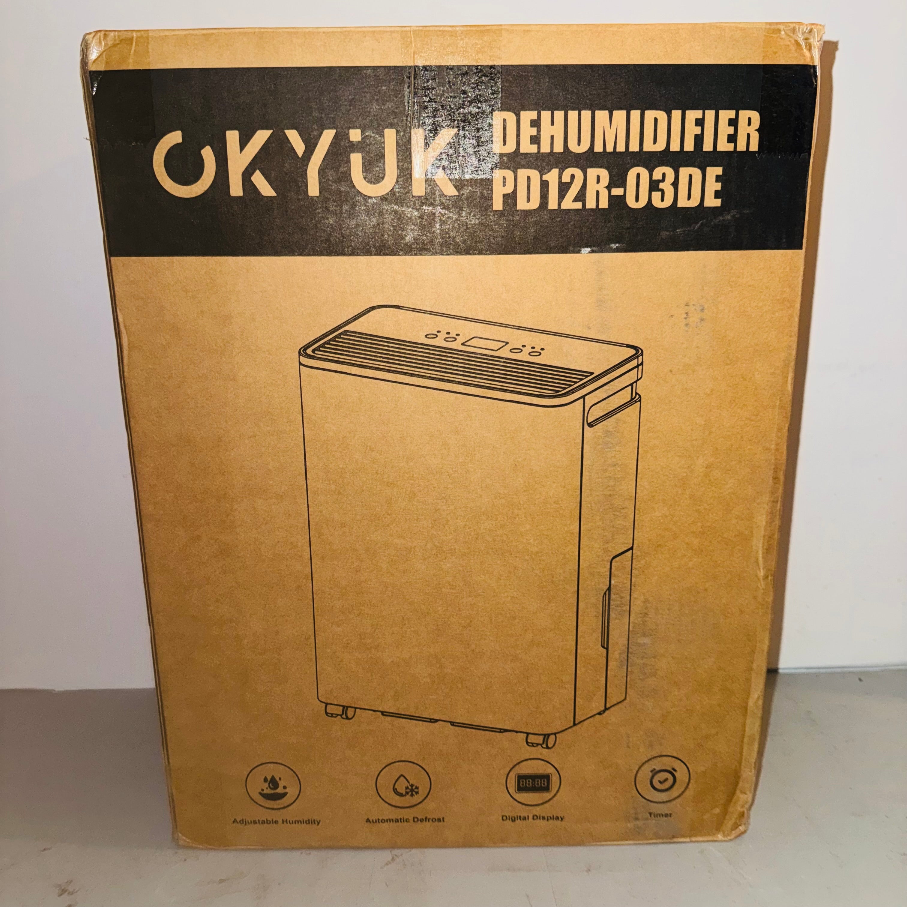 Deshumidificador 12L con Indicador Digital