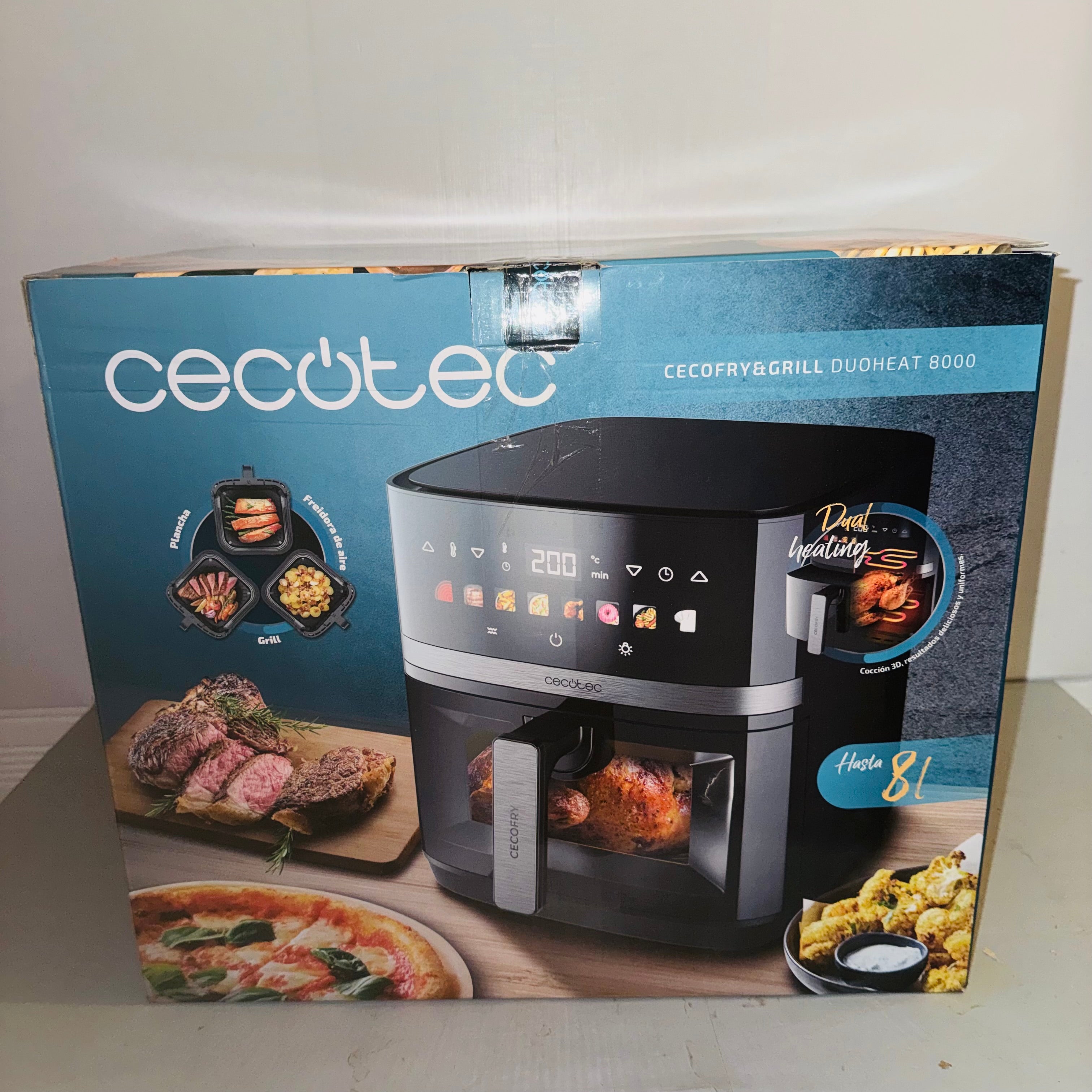Freidora de aire Cecotec Cecofry&Grill Duoheat 8000