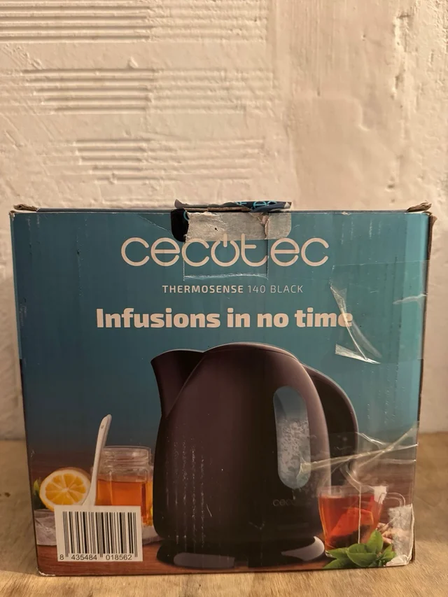 Hervidor de agua Cecotec Thermosense 140 Negro
