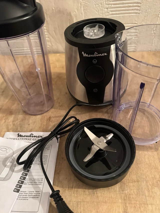 Batidora de vaso Moulinex Blend&Go LM1B1D 300W Inox