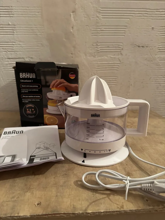 Exprimidor Braun CJ3000 WH 350ml 20W