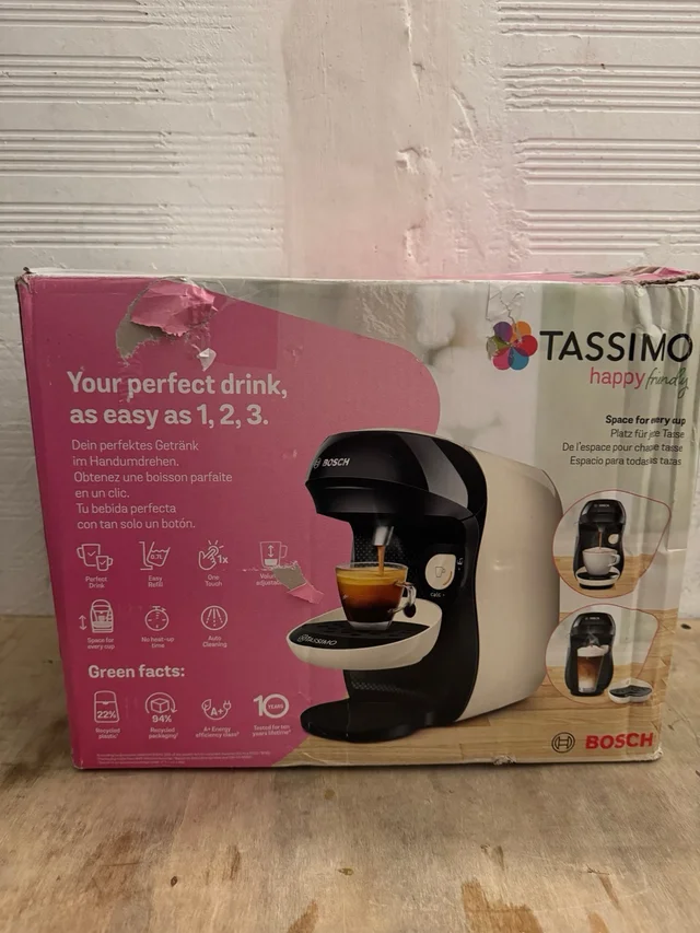 Cafetera CápsulasBosch Tassimo Happy Friendly TAS107E