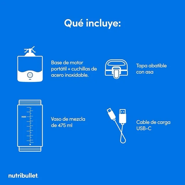 Batidora de vaso Nutribullet NBP003NBL 900W