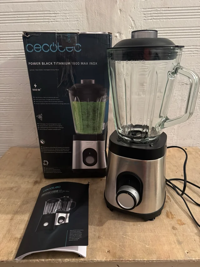 Batidora de vaso Cecotec Power Black Titanium 1800MAX
