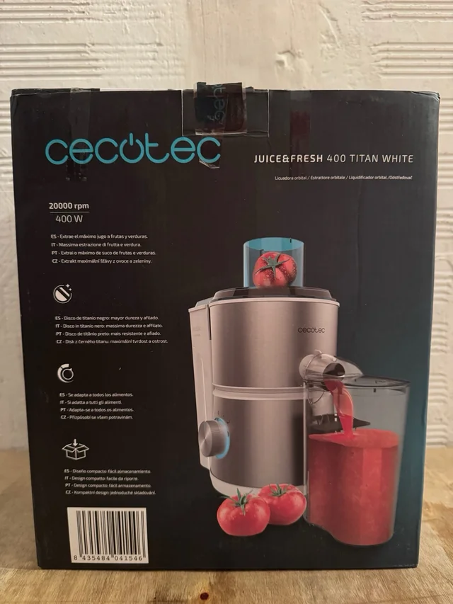 Licuadora Juice&Fresh 400 Titan blanca