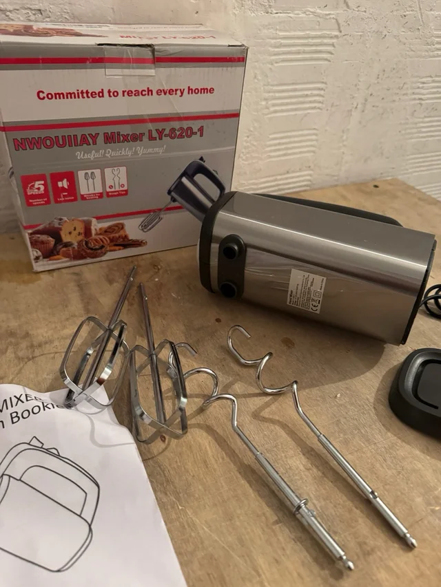 Batidora de repostería varillas 300 W sistema enfriamiento