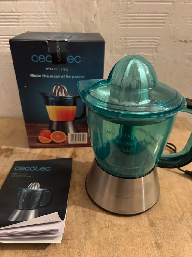 Exprimidor Cecotec Zitra Full Steel 60W 1L
