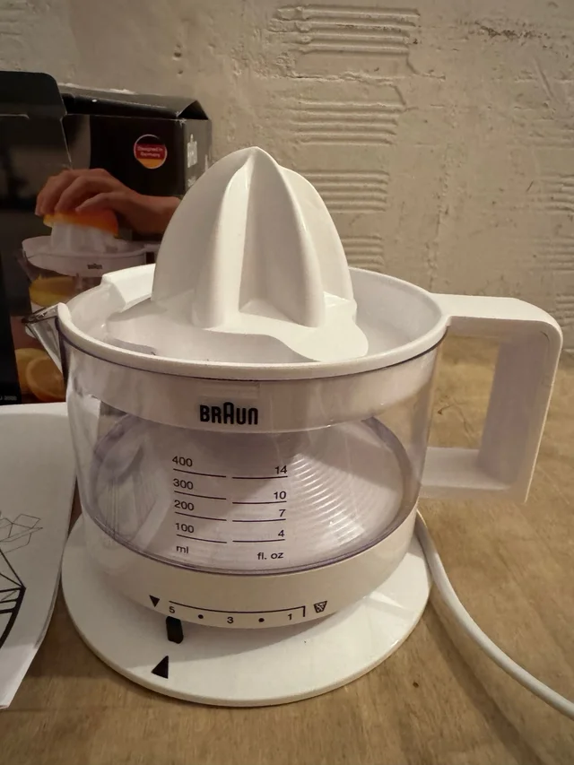 Exprimidor Braun CJ3000 WH 350ml 20W