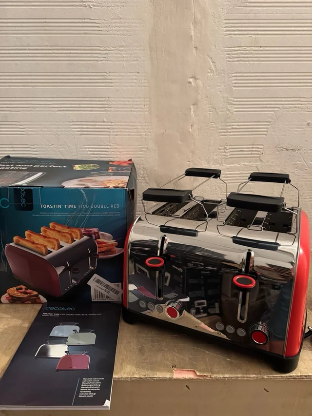 Tostador Cecotec Toastin’ Time 1700 Rojo