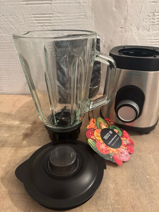 Batidora de vaso Cecotec Power Black Titanium 1800