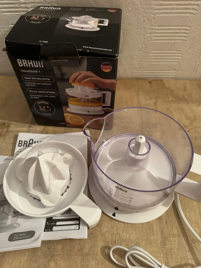Exprimidor Braun CJ3000 WH 350ml 20W