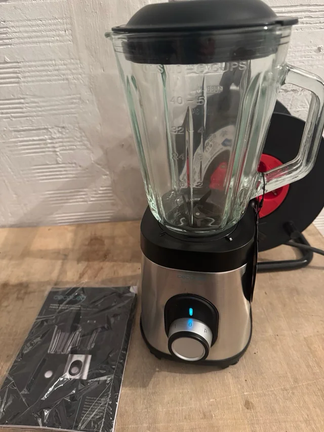 Batidora de vaso Cecotec Power Black Titanium 1800