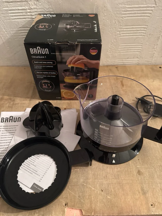 Exprimidor eléctrico Braun CJ3000 BK